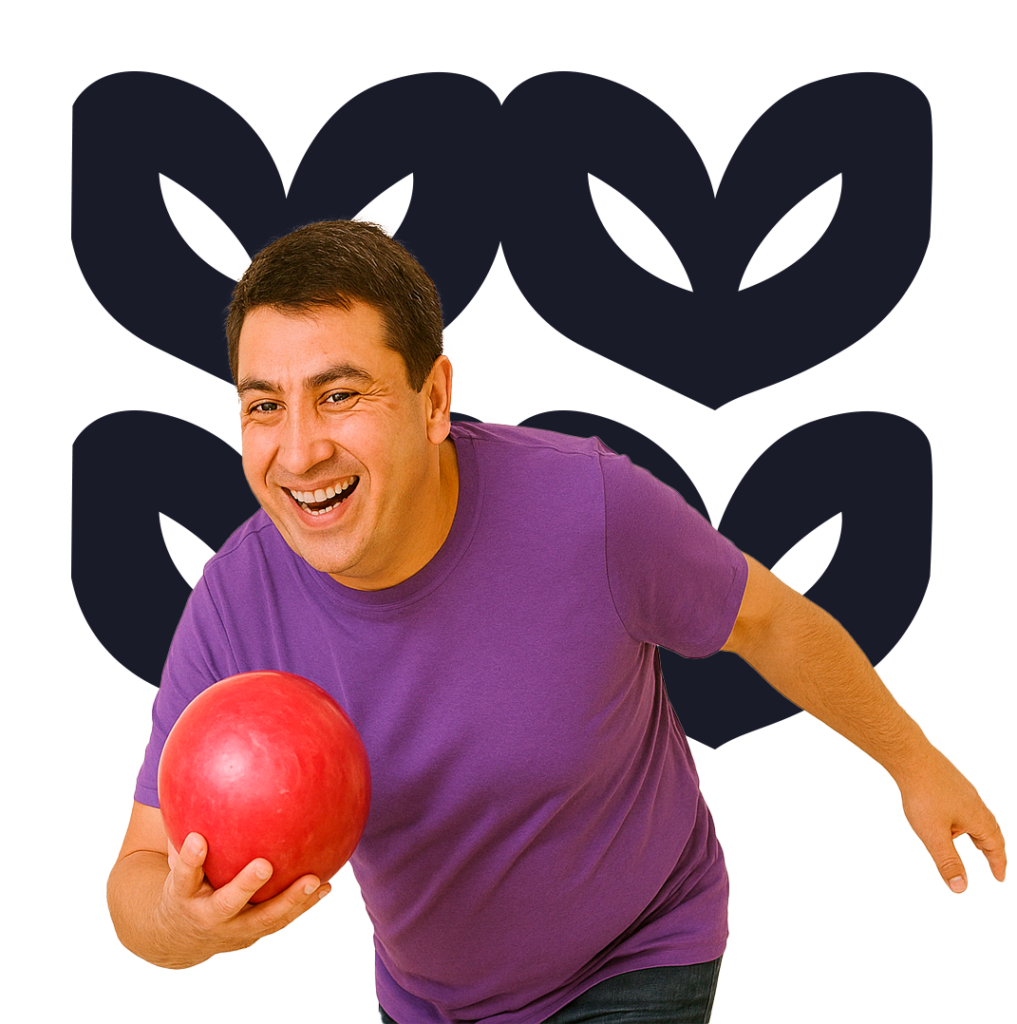 Member bowling during outing