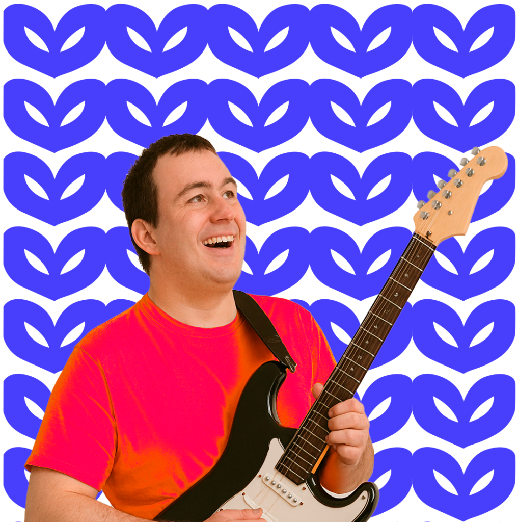 careLOFT member playing guitar